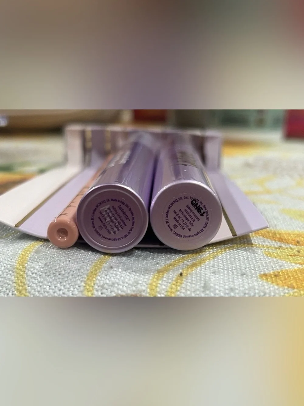 Tarte BUNDLE Tubing Mascara,Tubing Primer, Fake Awake Eyeliner,2 charms/keychain